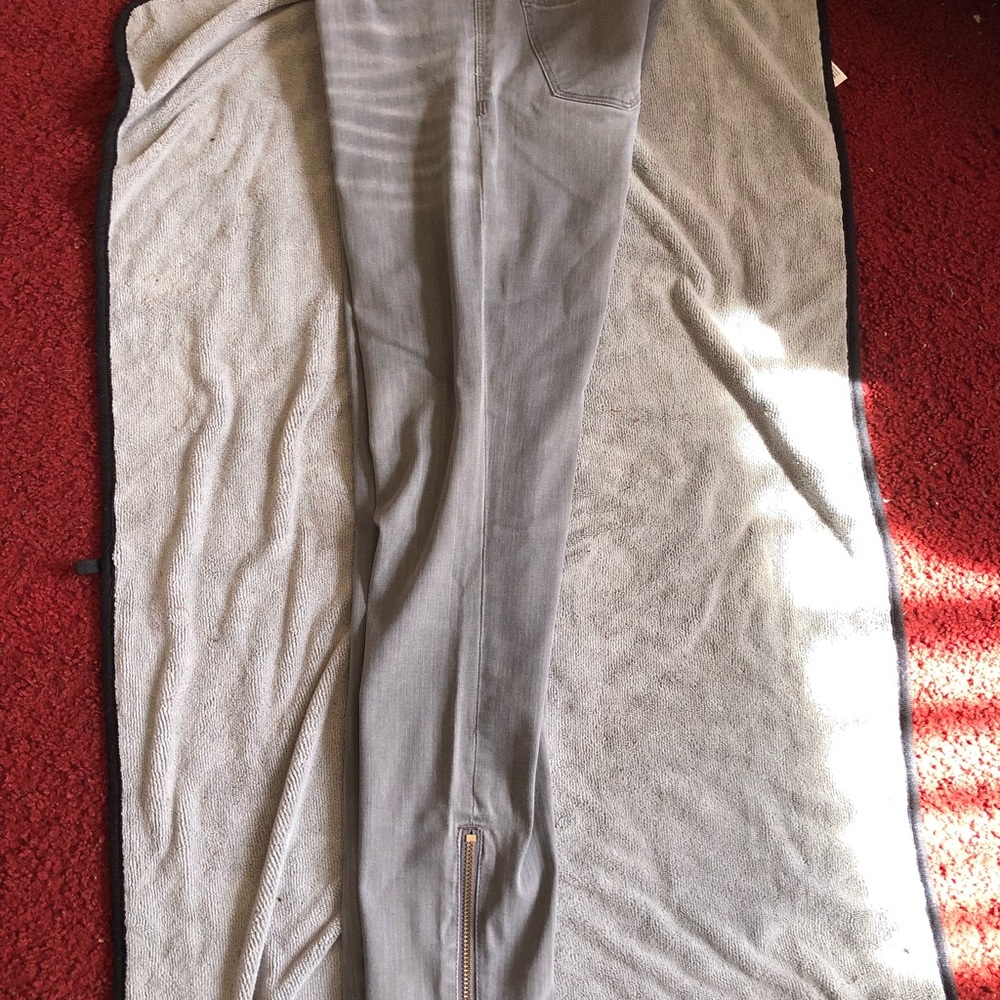 Madewell Faded Gray Jeans with side zippers - Picture 7 of 13